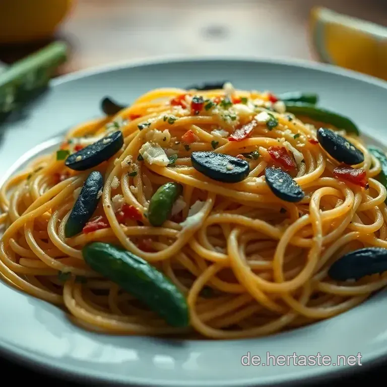 Knoblauch Spaghetti mit Garnelen &ndash; Ein mediterranes Fest auf dem Teller