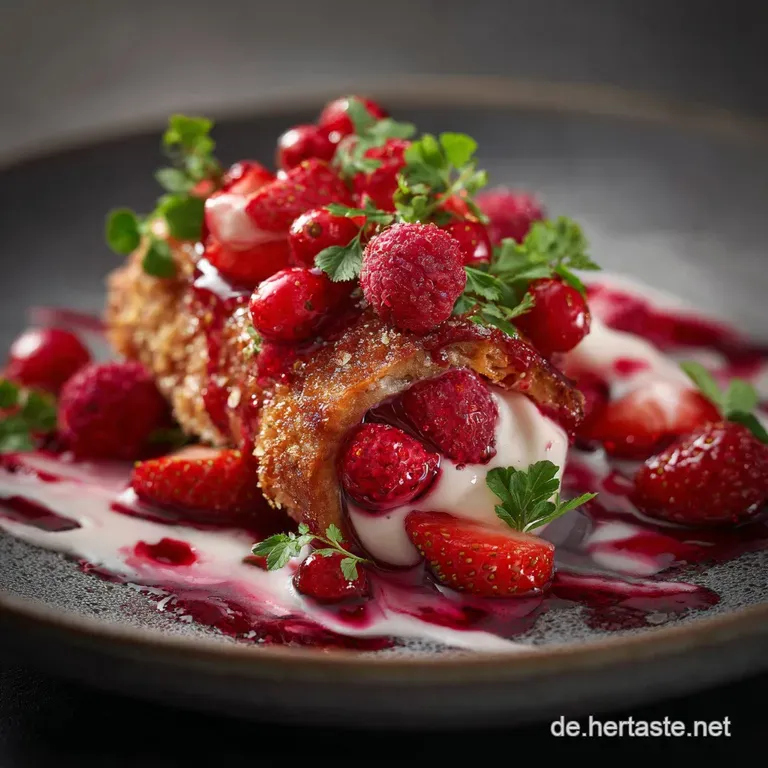 Knusprige Erdbeerr&ouml;llchen Mit Himbeercreme S&uuml;&szlig;e Tapas F&uuml;r Den Sommer presentation