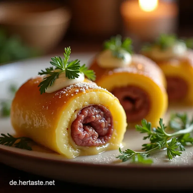 Knusprige Hackfleischk&auml;serolle Im Bl&auml;tterteig Der Feierabendhit presentation