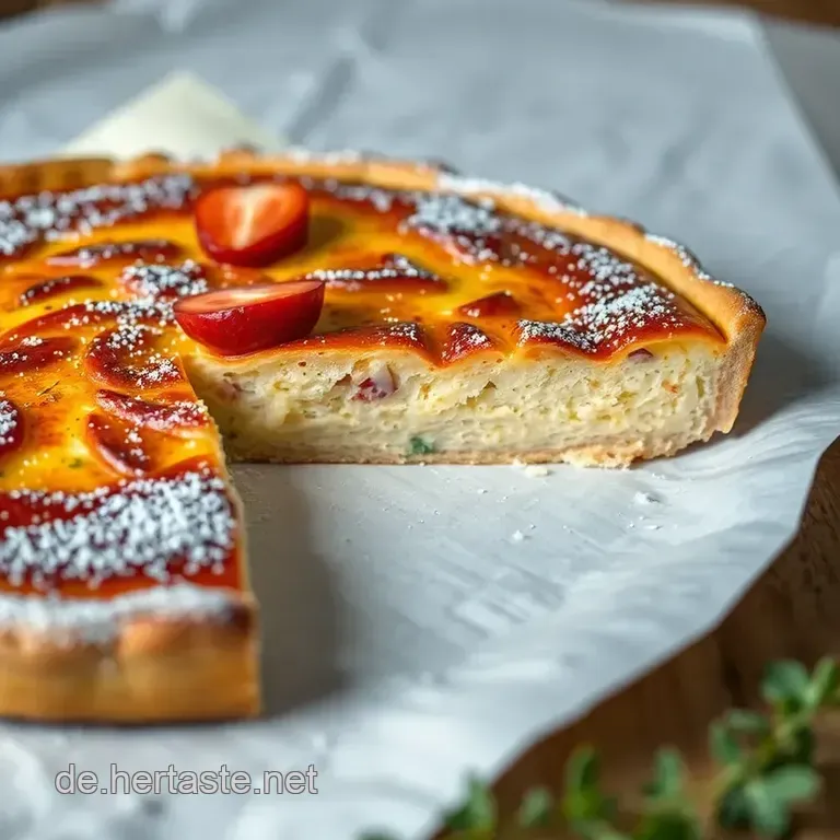 Knuspriger Veganer Flammkuchen &ndash; Herzhaft & Einfach Gut! presentation