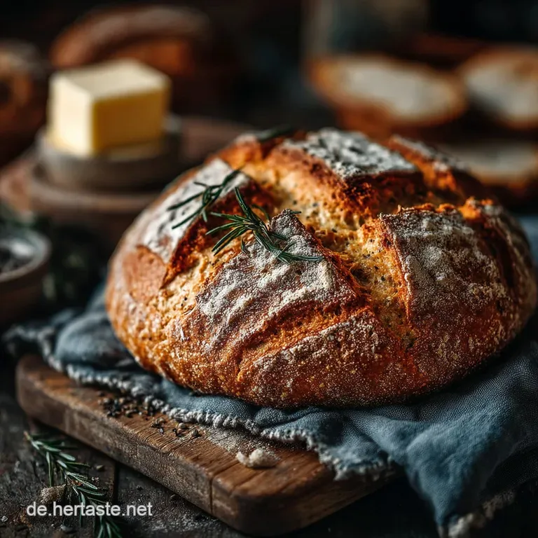 Das Goldene Knistern Rustikales Krustenbrot mit SauerteigKick