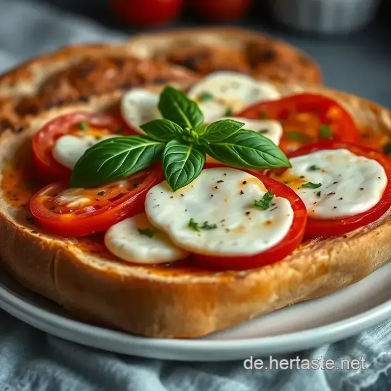 Knuspriges Tomate-Mozzarella-Baguette