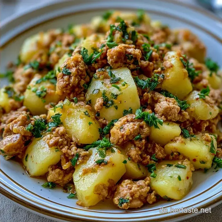 Cremiger Kohlrabi Hackfleisch Auflauf