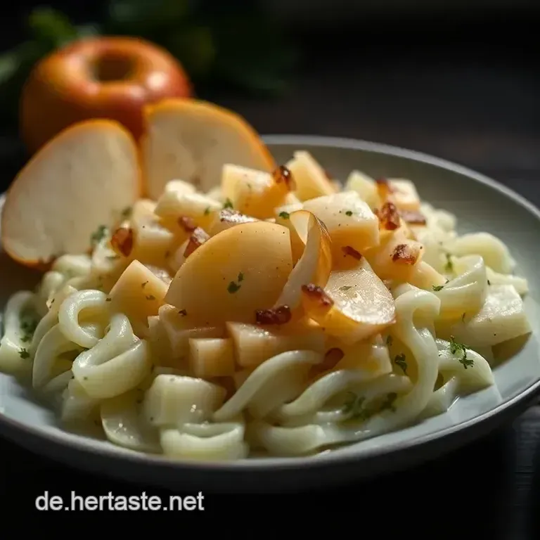 Kohlrabisalat mit &Auml;pfeln: Gesund und Erfrischend