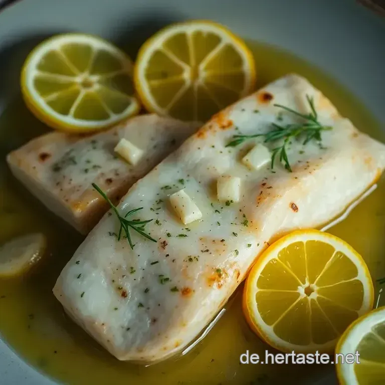 K&ouml;stliches Zanderfilet auf der Haut gebraten mit Zitronen-Dill-Sauce