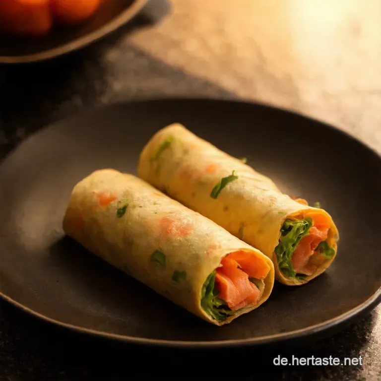 Lachsfrischk&auml;sewrapr&ouml;llchen Der Blitzschnelle Partysnack presentation