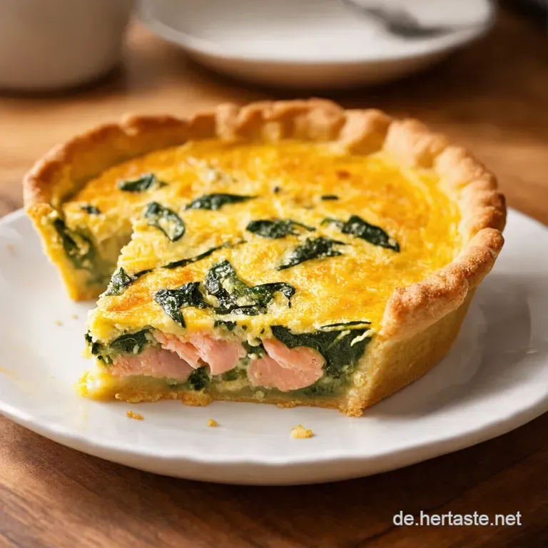 Lachsspinatquiche Der Herzhafte Fr&uuml;hlingsbote F&uuml;r Genie&szlig;er presentation