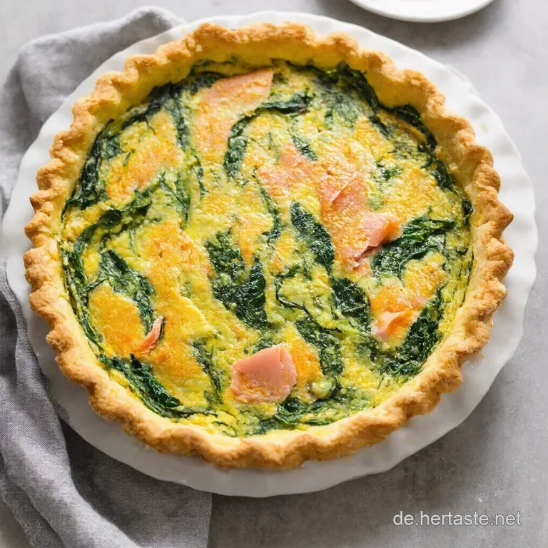 LachsSpinatQuiche Der herzhafte Fr&uuml;hlingsbote f&uuml;r Genie&szlig;er