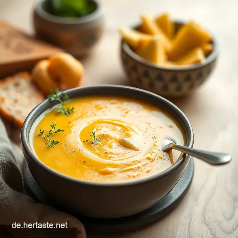Lauch-K&auml;se-Suppe: Cremiger Genuss Ganz Ohne Fleisch presentation