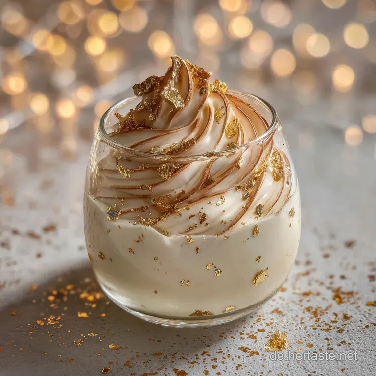 Festliche Champagner Mousse als Silvester Nachtisch