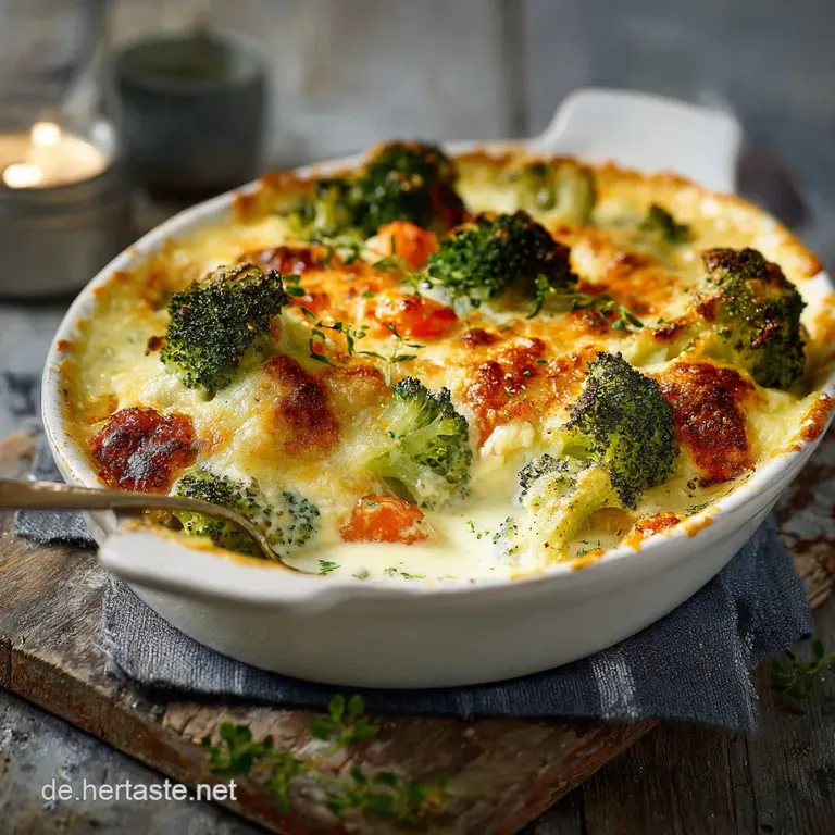 Low Carb Brokkolikarottengratin: Cremig Und K&auml;sig presentation