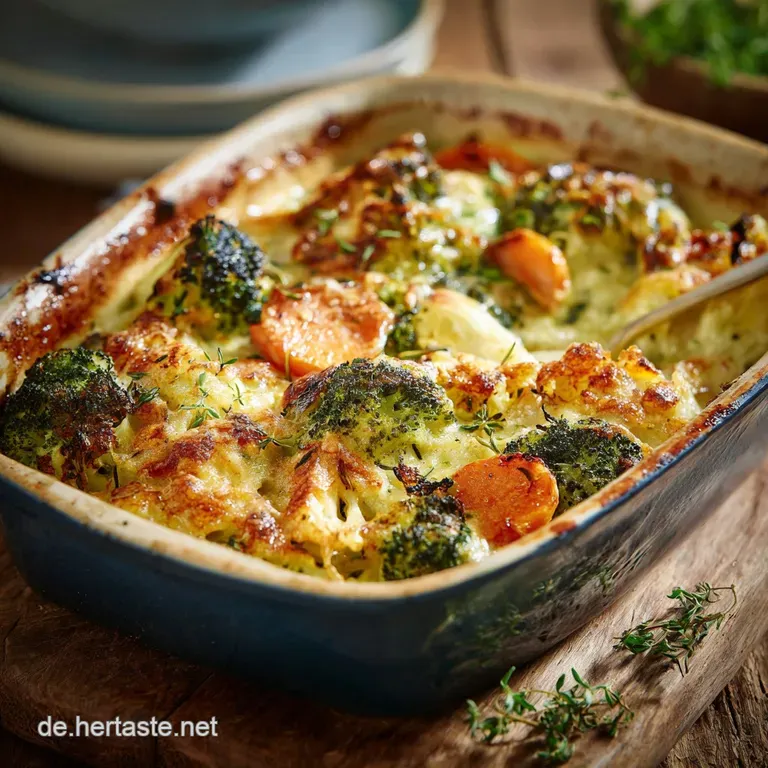 Low Carb BrokkoliKarottenGratin: Cremig und K&auml;sig