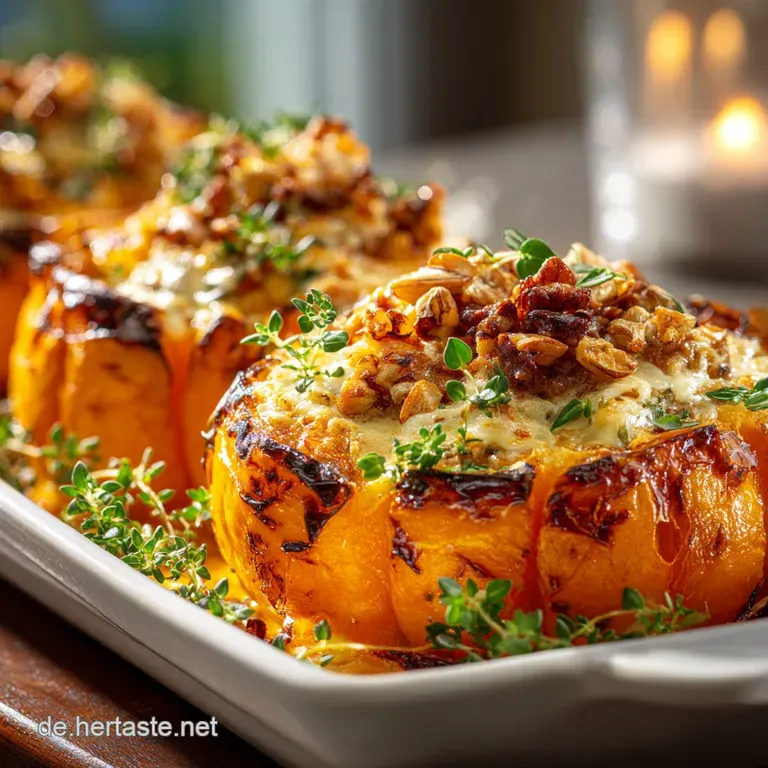 Herzhafter Low Carb K&uuml;rbisHackAuflauf Herbstgenuss ohne Reue