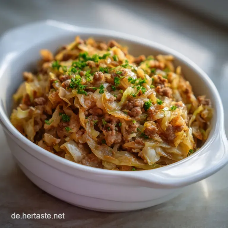 Low Carb One Pot Wei&szlig;kohl mit Haschee f&uuml;r Feierabend