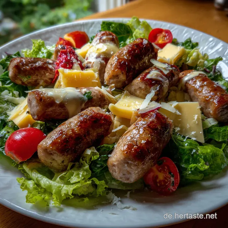 Leckerer Low Carb Wurstsalat mit Kse: Biergarten-Vibe ohne Kohlenhydrate