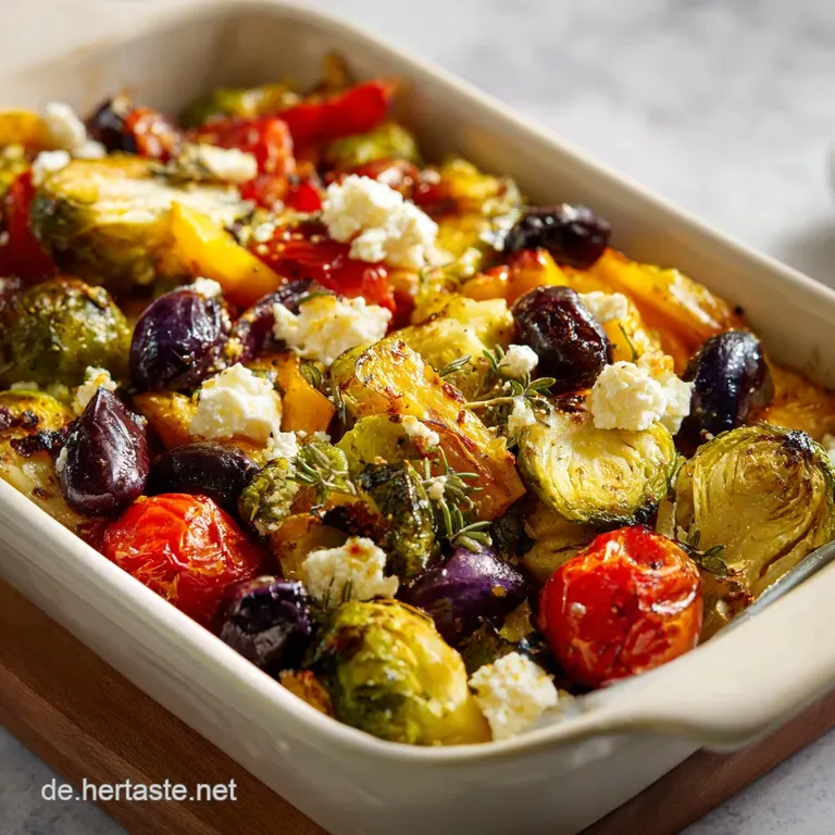 Ofengem&uuml;se mit Feta: Mediterranes Blechgericht