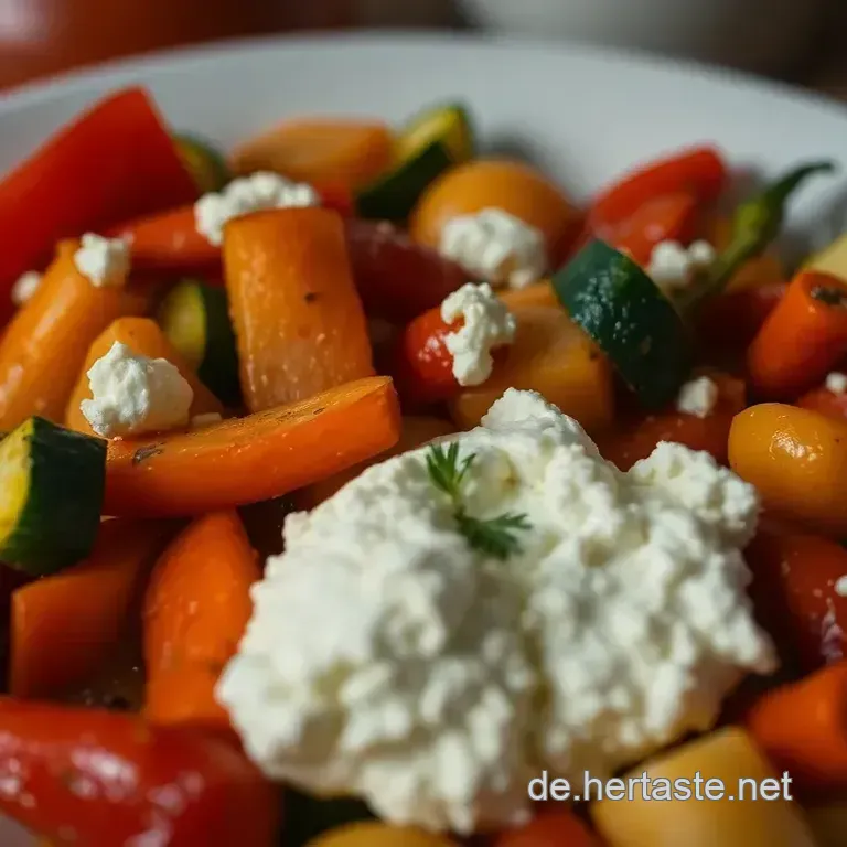 Ofengem&uuml;se mit Feta &ndash; Ein buntes Gem&uuml;sefest aus dem Ofen