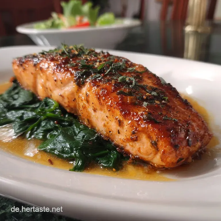 Ofenlachs auf Spinat: Cremig & Einfach