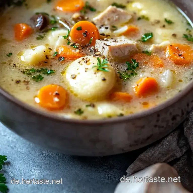 Omas Beste Grie&szlig;nockerlsuppe presentation