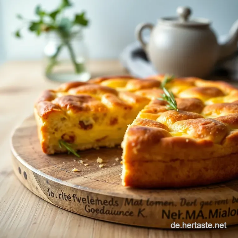 Omas Cremiger Mohnk&auml;sekuchen presentation