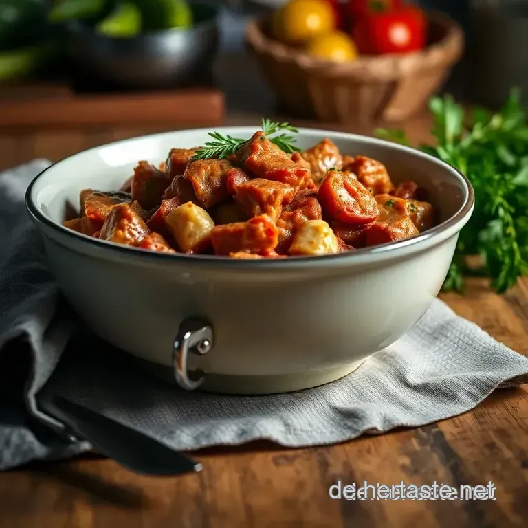 Omas Gehacktesstippe Mit Kartoffelbrei presentation