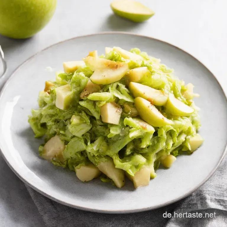 Omas Geheimnis Knackiger Rotkrautsalat mit Apfel Walnuss