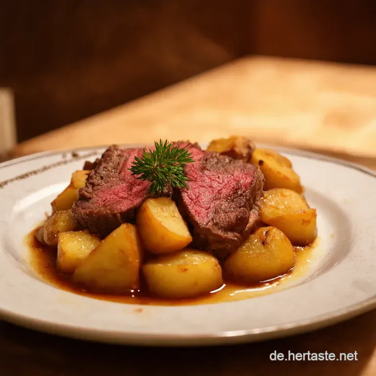 Omas Kartoffelfleischauflauf Deftiger Genuss presentation