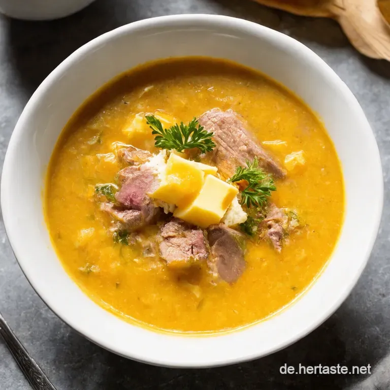 Omas K&auml;seLauchSuppe Deluxe