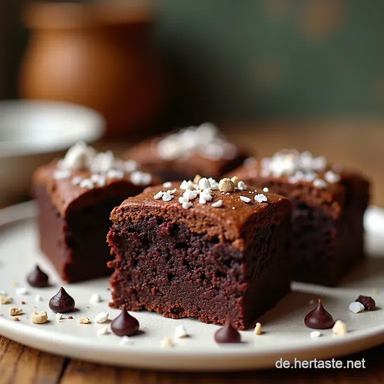 Perfekte Fudgy Vegane Brownies Schokobomben Ohne Ei Und Butter presentation