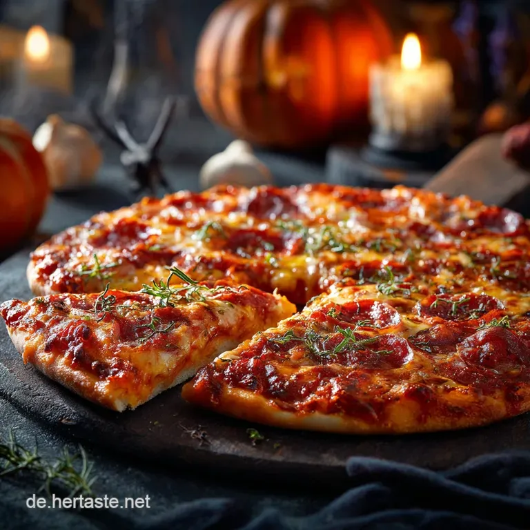 Halloween Pizza S&auml;rge: Gruselige Grabes-Happen f&uuml;r die Geisterstunde