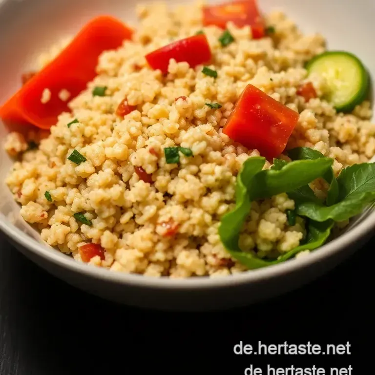 Quinoa-Gem&uuml;se-Bowl Mit Avocado-Dressing presentation