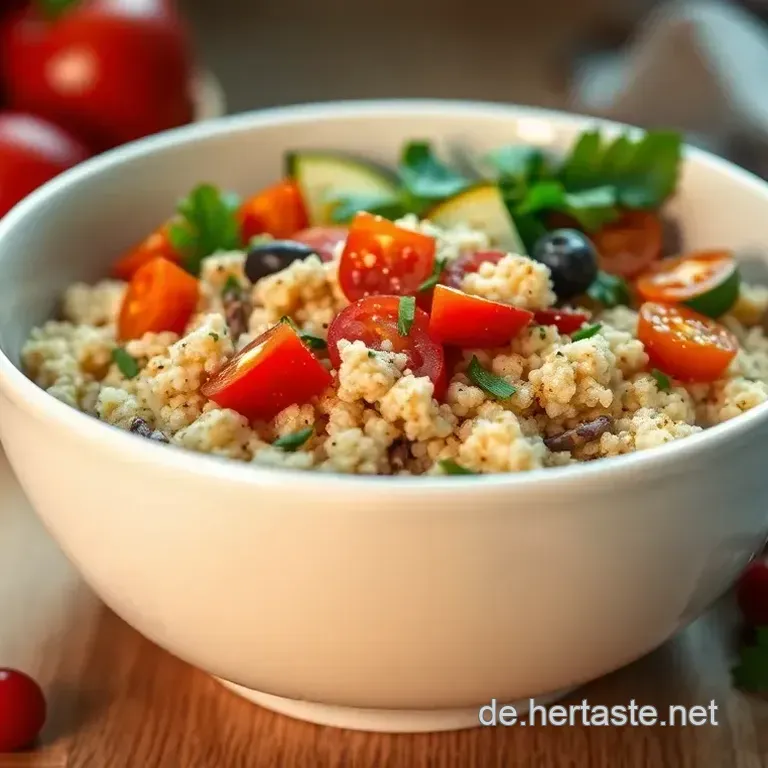 Quinoa-Gem&uuml;se-Bowl mit Avocado-Dressing