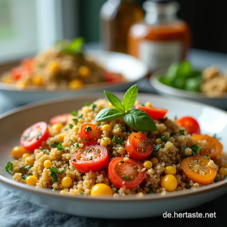 QuinoaPowerSalat mit Kichererbsen