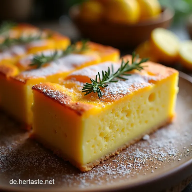 Regenbogenzauber B&auml;ckertes Zitronenlimokuchen presentation