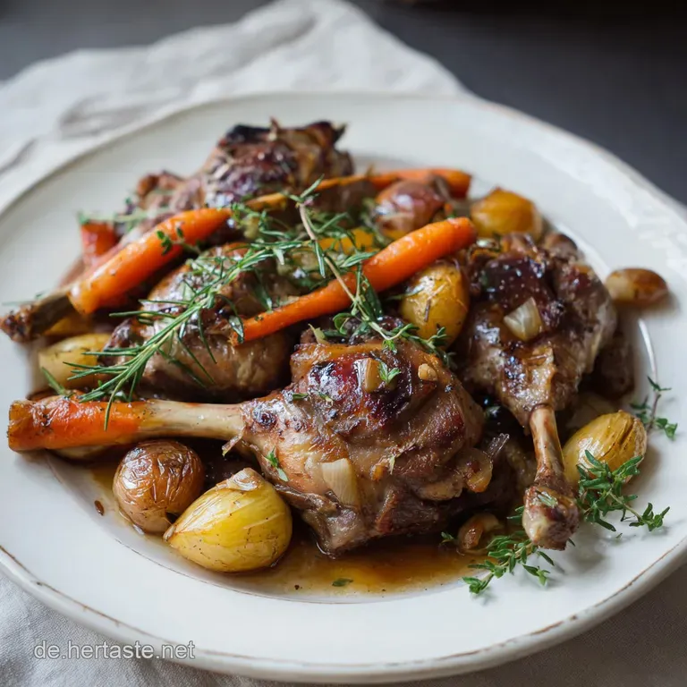 Rezept Kaninchenkeulen: Geschmort und Zart