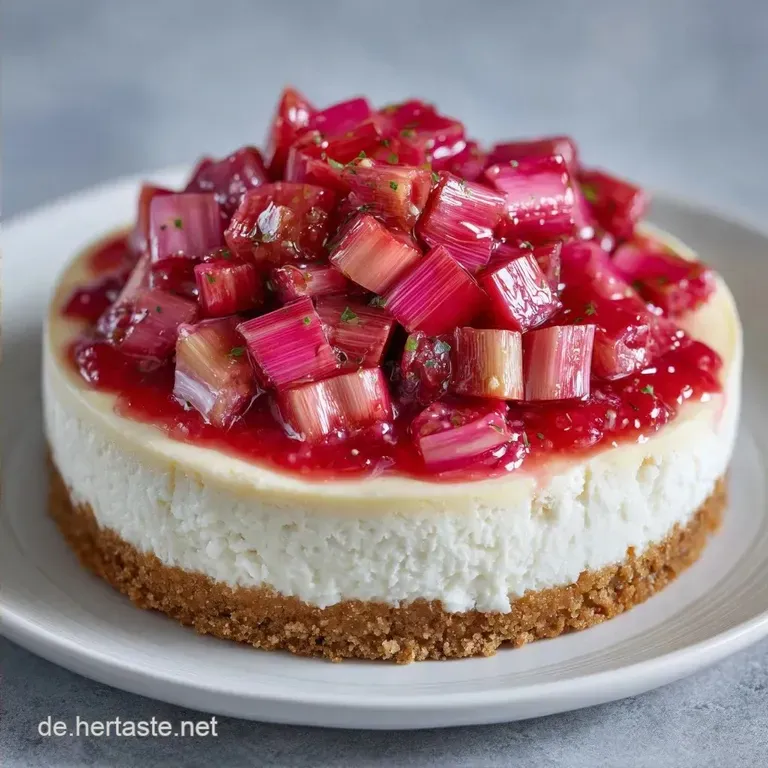Rhabarber K&auml;sekuchen: Cremig mit Quark