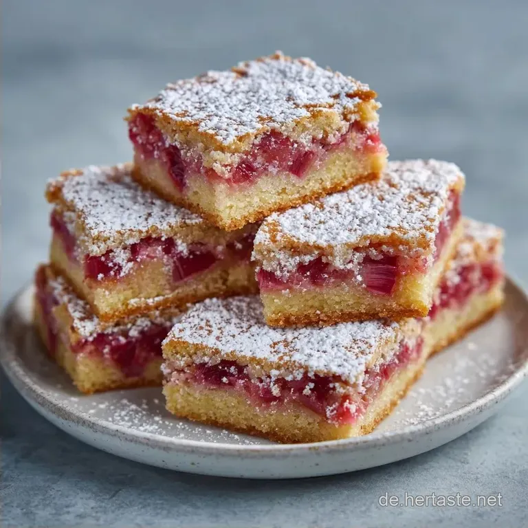 Rhabarber-Pudding-Schnitten: Samtig-Cremig