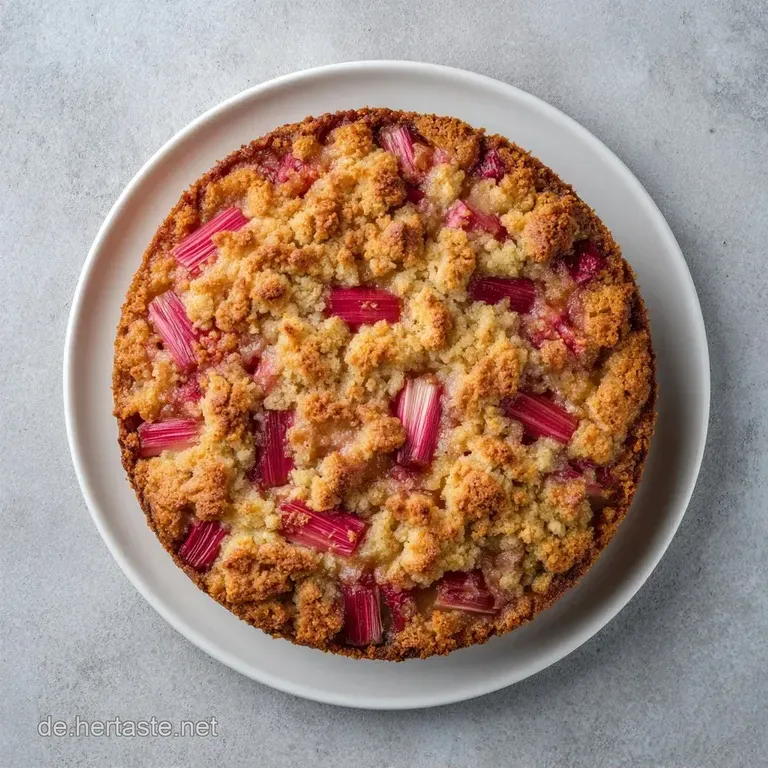 Rhabarber Streuselkuchen: Saftig nach Omas Art