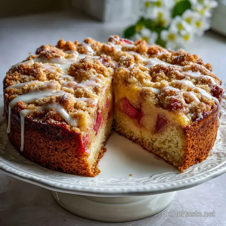 Rhabarber Streuselkuchen