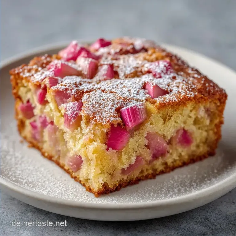 Rhabarberkuchen: Schnell Und Saftig