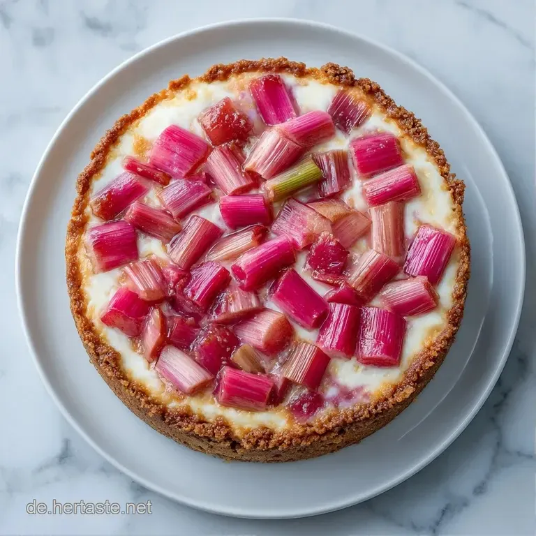 Ein St&uuml;ck heller Quarkkuchen auf einem wei&szlig;en Teller, garniert mit frischen Beeren und einer Prise feinem Puderzucker.