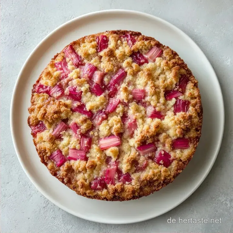 Rhabarberkuchen Mit Streuseln: Saftig & Knusprig