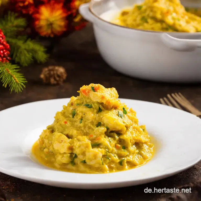 Rosenkohlauflauf Deluxe presentation