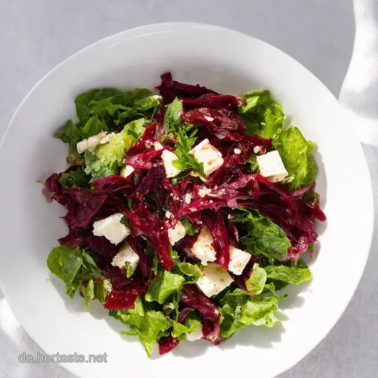 Rote Bete Gl&uuml;ck Cremiger Schafsk&auml;se k&uuml;sst Erdige Rote Bete
