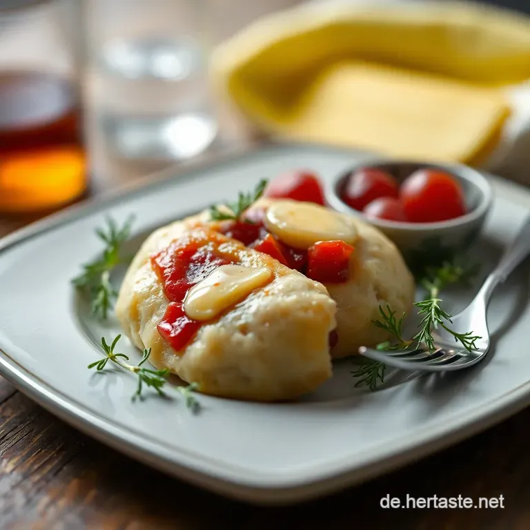 Rote Bete Kn&ouml;del mit Salbeibutter