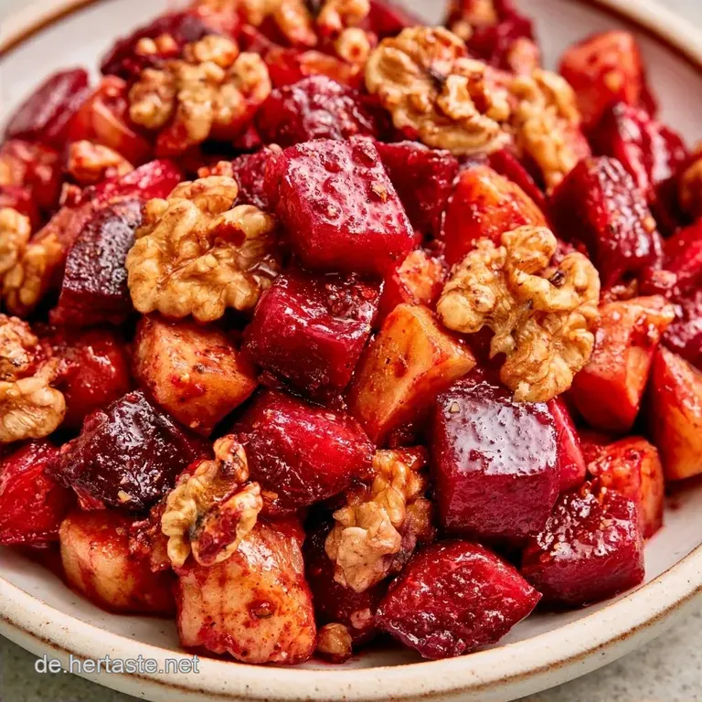 Rubinroter Rote-Bete-Salat mit Apfel