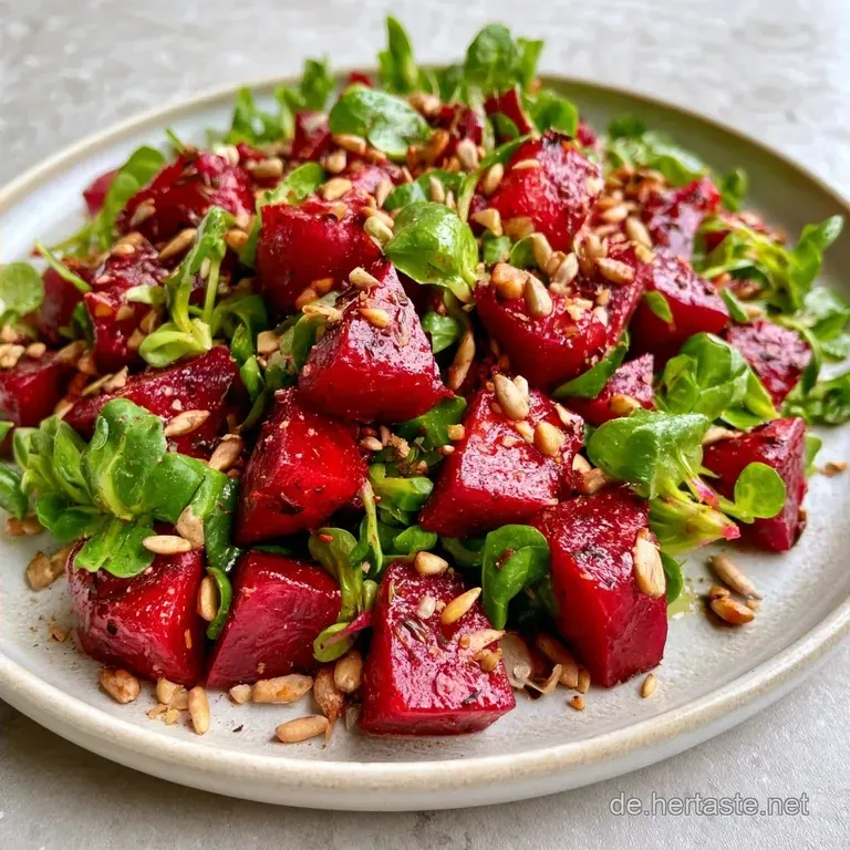 Rote Bete Salat mit Winterpostelein