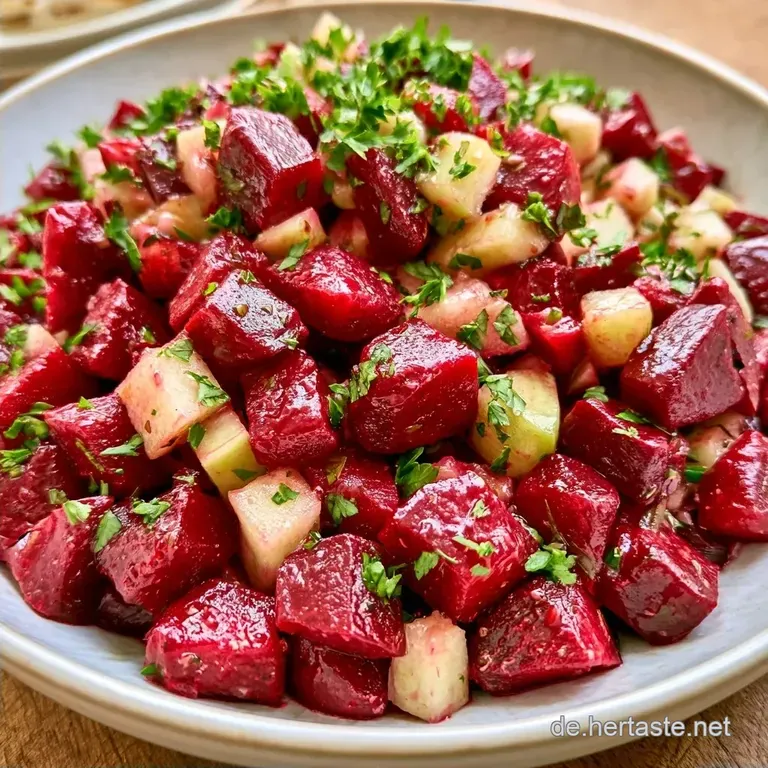Rote-Bete-Salat nach Omas Art mit Apfel