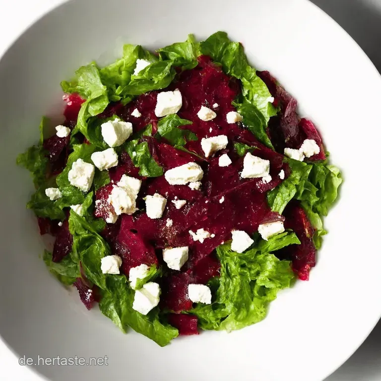 Roter Rubin Rote Bete Salat mit Feta Waln&uuml;ssen HonigSenfDressing
