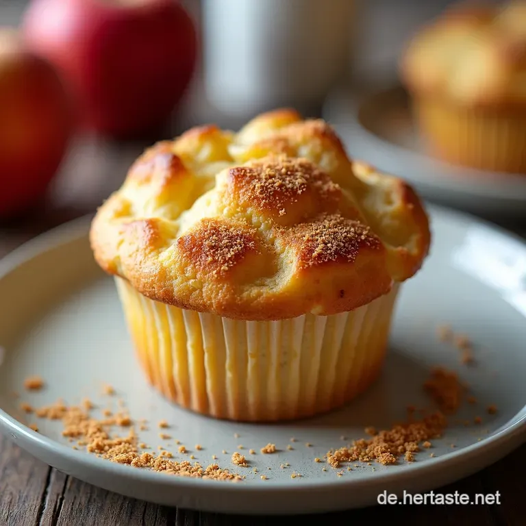 Saftige ApfelZimtMuffins Blitzrezept mit Buttermilch